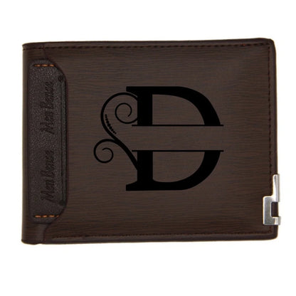 Personalized Wallet for Men Custom Wallets Leather Wallet Bifold Custom Gifts for Dad/Husband