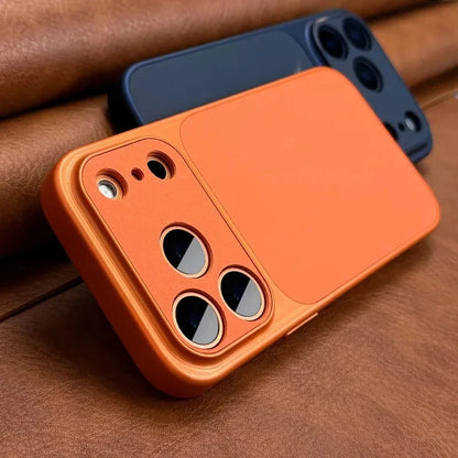 New Luxury 17 Series Orange Retro Phone Case For iPhone 17 Air 16 15 14 13 12 11 Pro Max