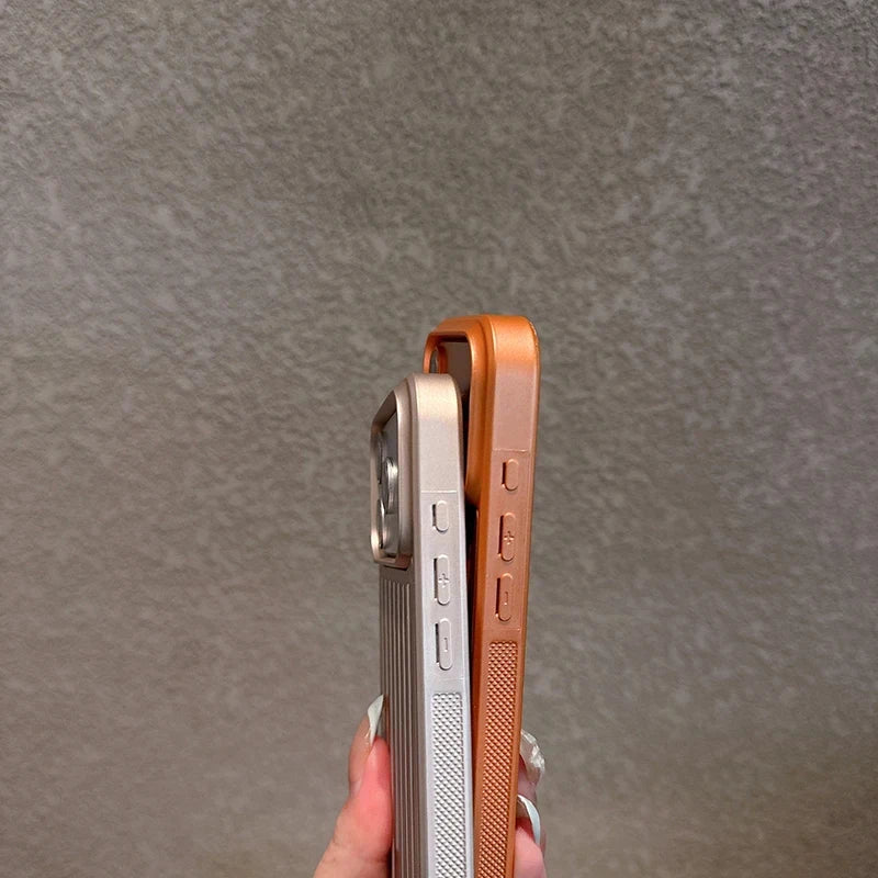 Luxury Texture Phone Case For IPhone 18 17 16 15 14 13 Pro Max Shockproof