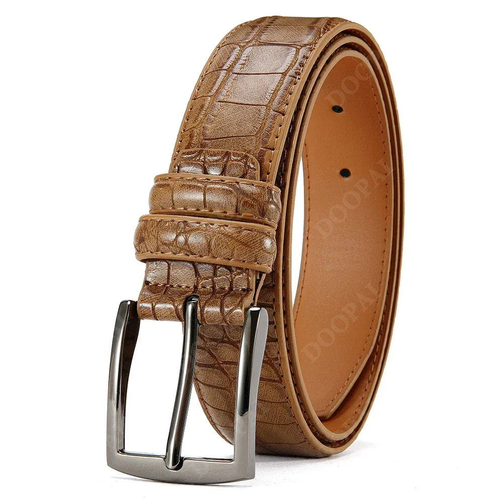 Business Leather Waist Jeans Belts for Men