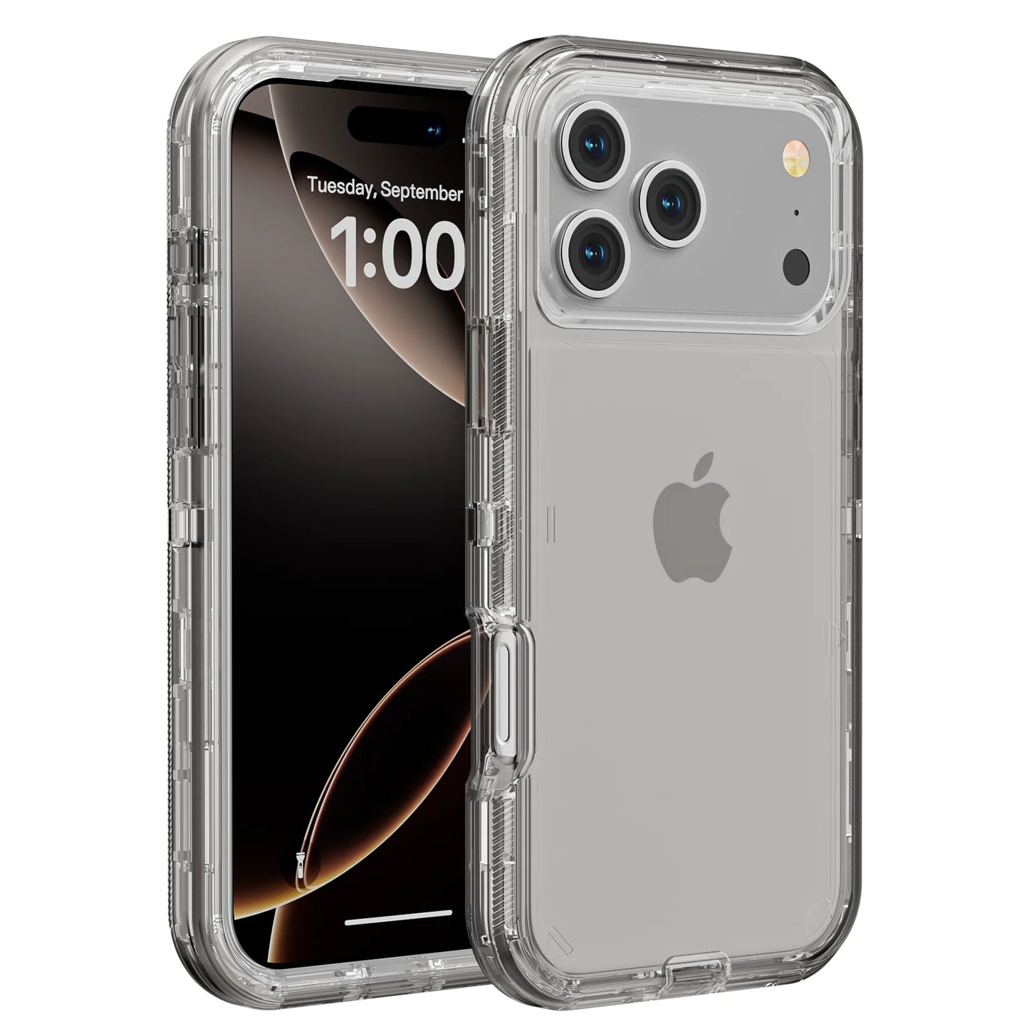 3 IN1 For iPhone 17 16E 15 14 16 PLUS 11 17 Pro MAX Armor Hard Cover