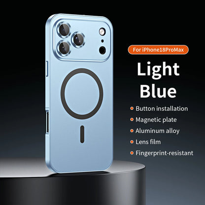 Iphone 13 14 15 16 17 18 Pro Max Aluminum Frame Magnetic Phone Cover
