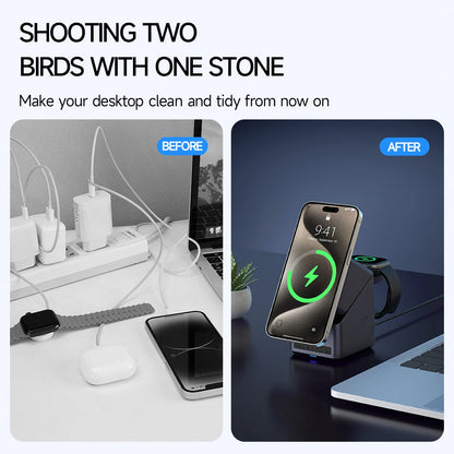2026 New Magnetic 3 in 1 Wireless Charger
