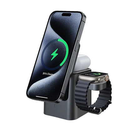 2026 New Magnetic 3 in 1 Wireless Charger