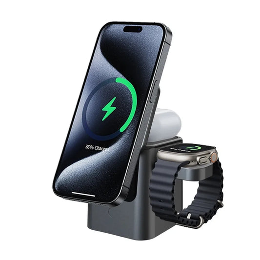 2026 New Magnetic 3 in 1 Wireless Charger