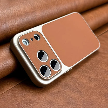New Luxury 17 Series Orange Retro Phone Case For iPhone 17 Air 16 15 14 13 12 11 Pro Max