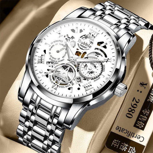 Luxury Versatile Quartz Hollow Male's Clock Watch