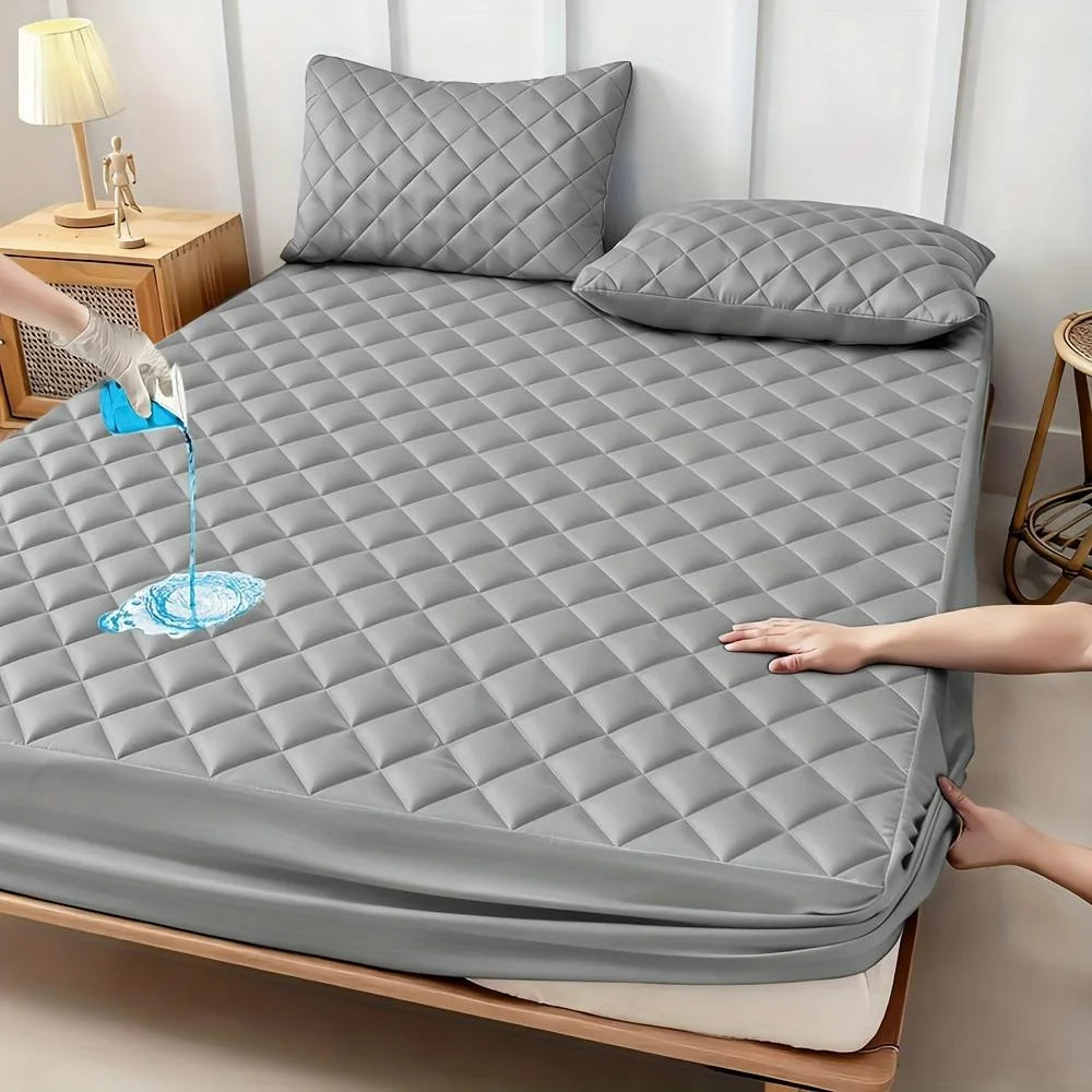 Waterproof Mattress Protector Pad – Soft, Breathable & Noiseless, All-Season, Twin/Full/Queen/King
