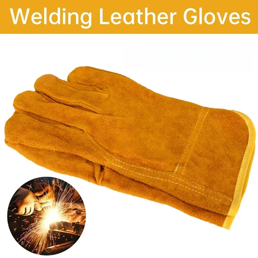 Work Gloves Sheepskin Leather Workers Work Welding Safety Protection