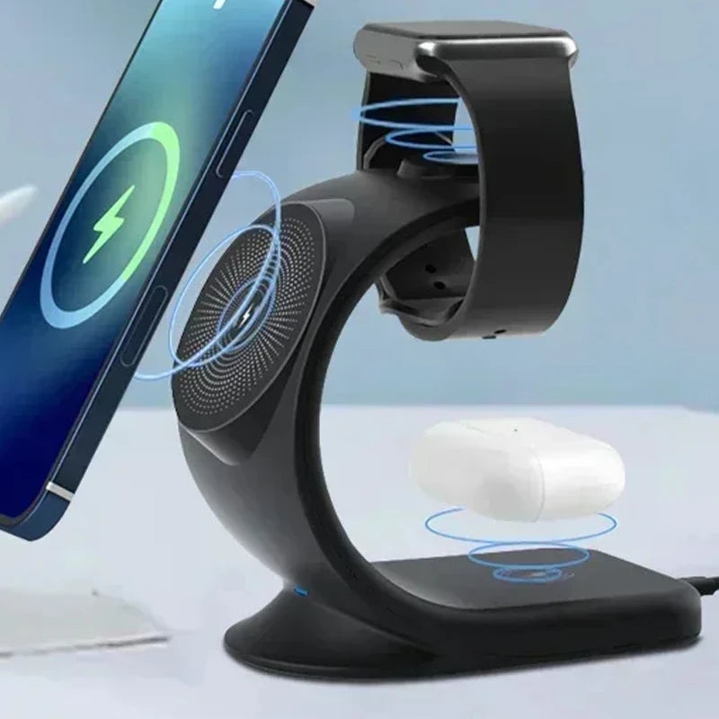 Magnetic Wireless Charger 3 in 1 Fast Charging