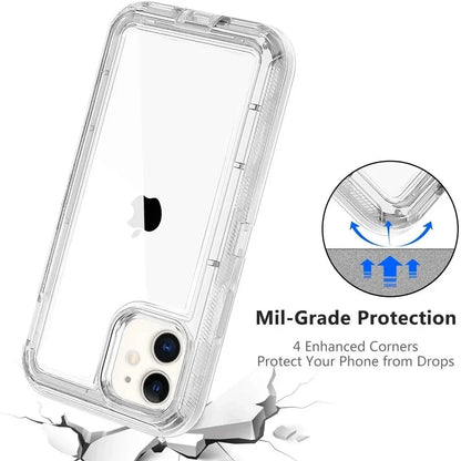 3 IN1 For iPhone 17 16E 15 14 16 PLUS 11 17 Pro MAX Armor Hard Cover