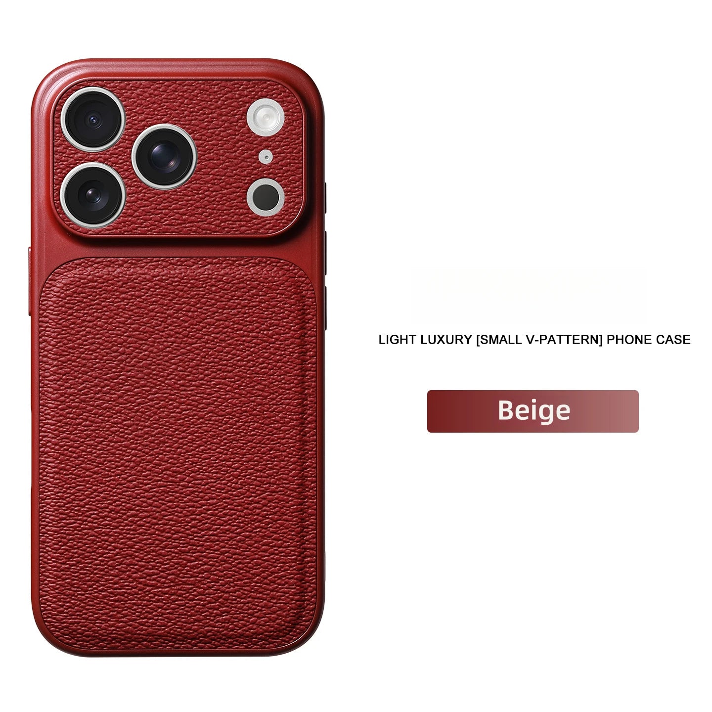 Leather Phone Case, Anti-Scratch & Shockproof Protective Cover for iPhone 17 Pro Max