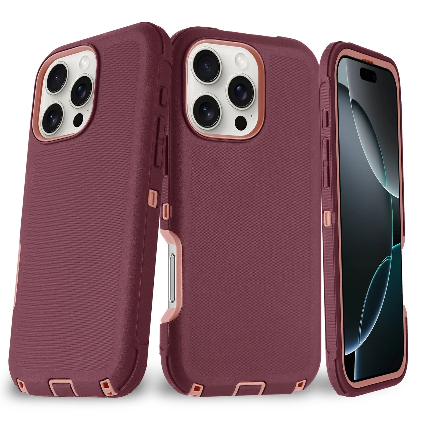 New Heavy Duty Defender Series Case for Iphone 17 16 16 Pro 16 Plus 16 Pro Max Hard