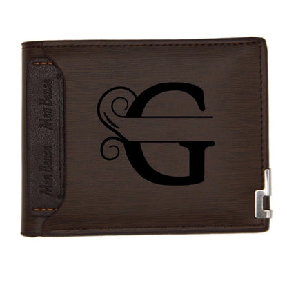 Personalized Wallet for Men Custom Wallets Leather Wallet Bifold Custom Gifts for Dad/Husband