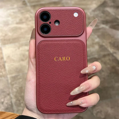 Leather Case For iPhone 15 14 13 17 Pro Max 14 16 Plus 17 Air Luxury Lens Protection