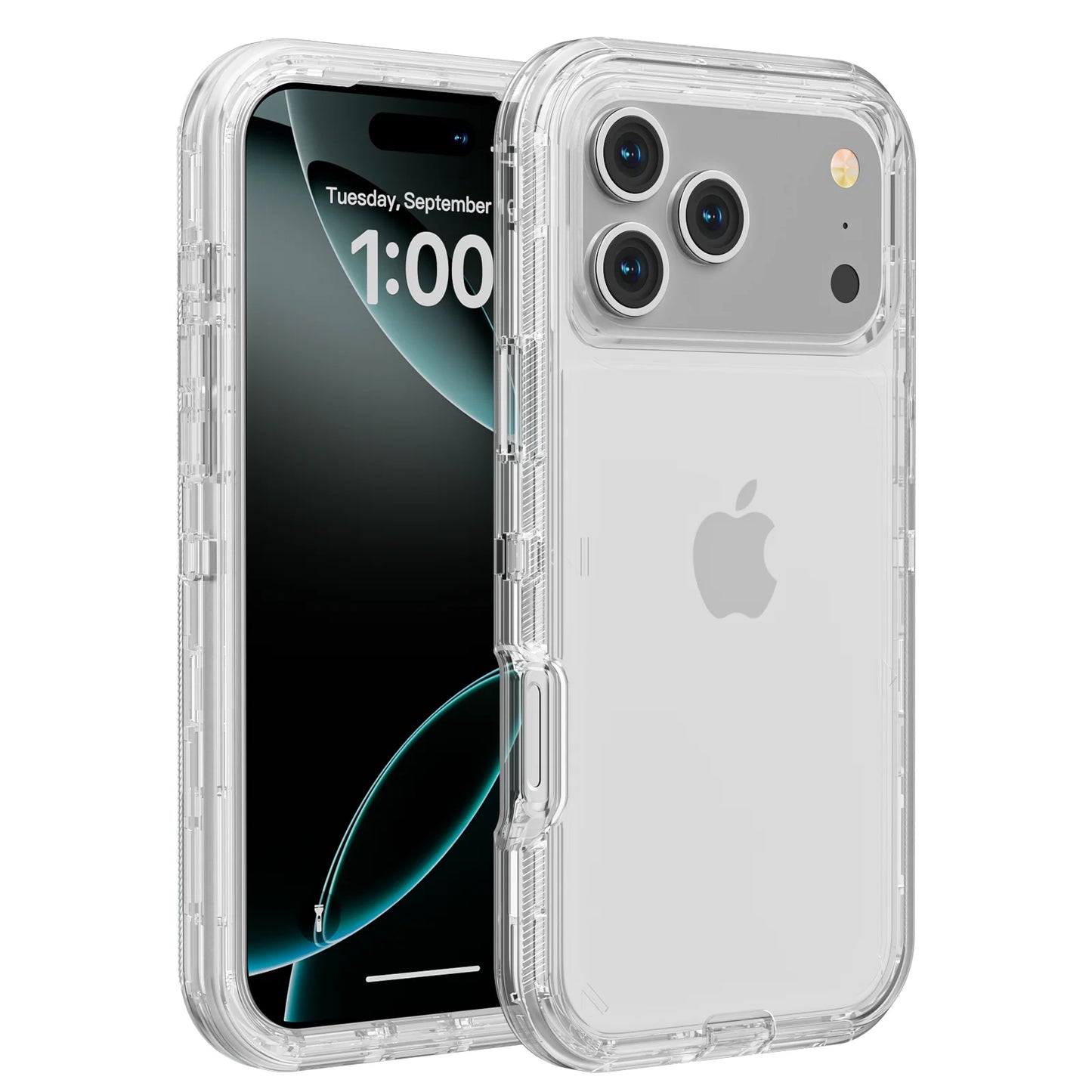 3 IN1 For iPhone 17 16E 15 14 16 PLUS 11 17 Pro MAX Armor Hard Cover