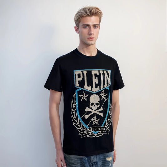 ALEX PLEIN Skull Rhinestone T-Shirt
