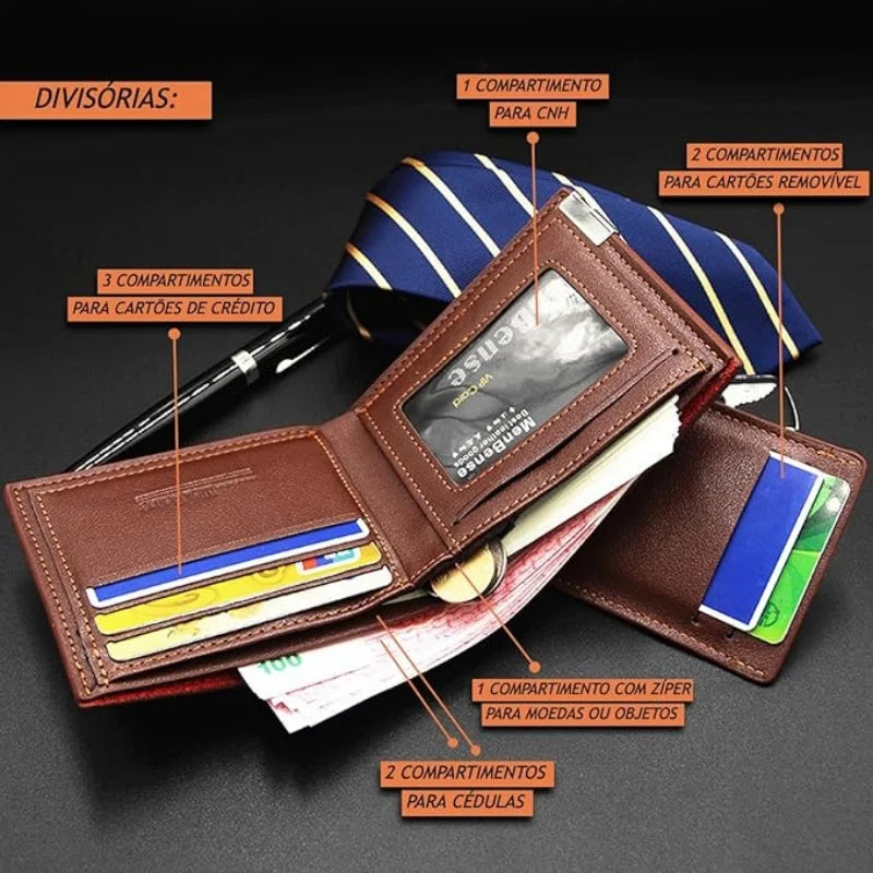 Personalized Wallet for Men Custom Wallets Leather Wallet Bifold Custom Gifts for Dad/Husband
