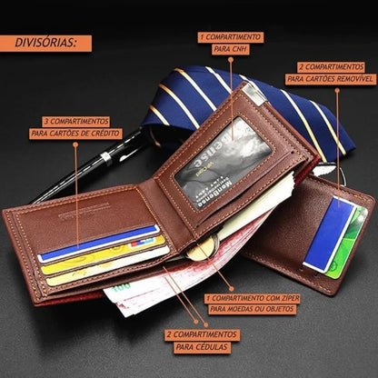 Personalized Wallet for Men Custom Wallets Leather Wallet Bifold Custom Gifts for Dad/Husband
