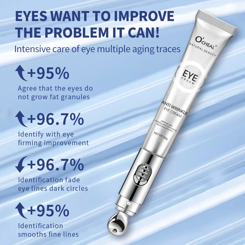 Electric Massage Eye Cream Hyaluronic Acid Firming Fades Fine Lines Eye Care Gel Moisturizing Beauty Eye Skin Care Beauty