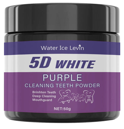 Purple Tooth Cleaning Powder Whitens Teeth in 5 Days