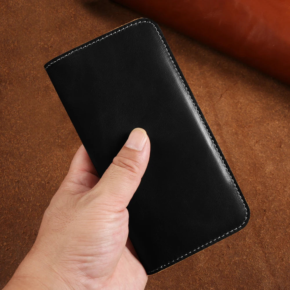 Leather Flip Case For Iphone 17 Pro Max 16 15Pro 16Pro 14Pro 13 12  Card Slot Phone Case