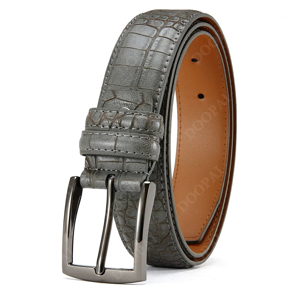 Business Leather Waist Jeans Belts for Men