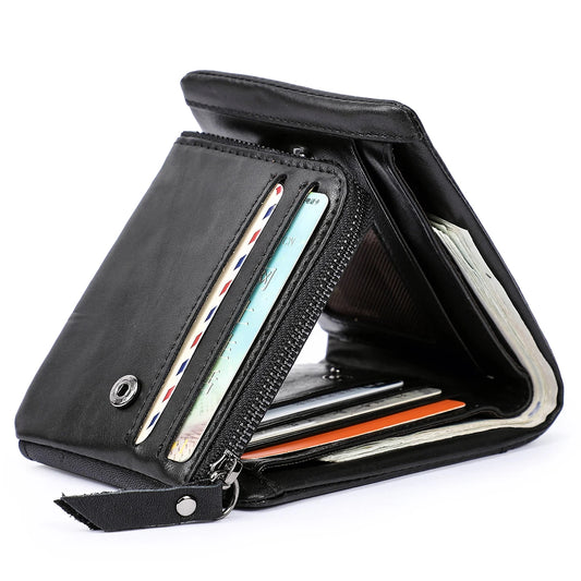 Genuine Crazy Horse Leather Men Wallets