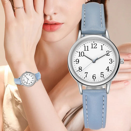 New Fashion Ladies Luxury Wrist Watch with Leather Bracelet