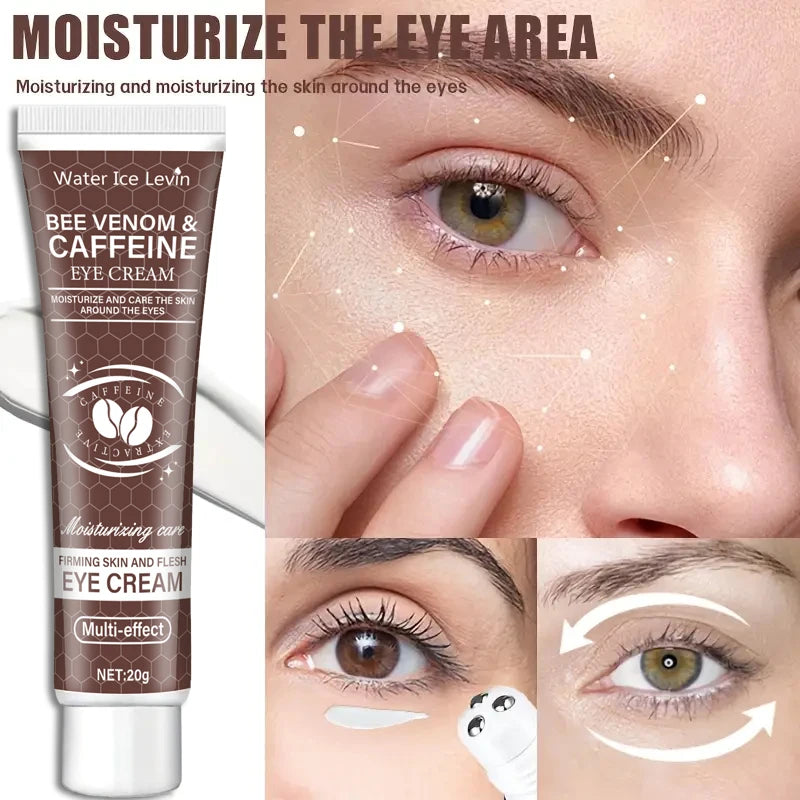 Natural caffeine powerful moisturizing and firming eye cream 20g, used for puffiness and dark circles