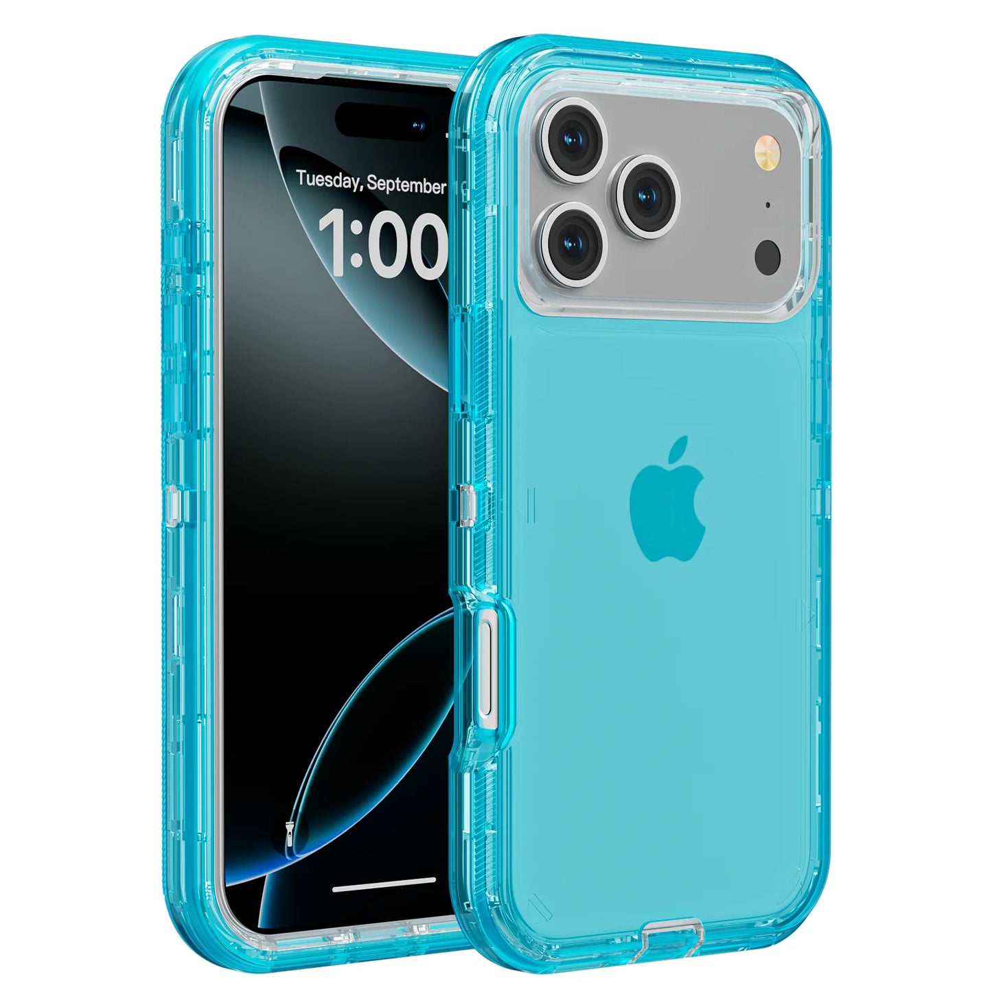 3 IN1 For iPhone 17 16E 15 14 16 PLUS 11 17 Pro MAX Armor Hard Cover