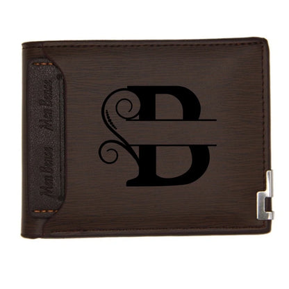 Personalized Wallet for Men Custom Wallets Leather Wallet Bifold Custom Gifts for Dad/Husband