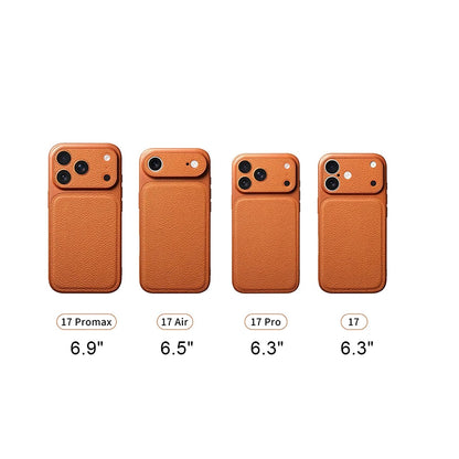 Leather Phone Case, Anti-Scratch & Shockproof Protective Cover for iPhone 17 Pro Max