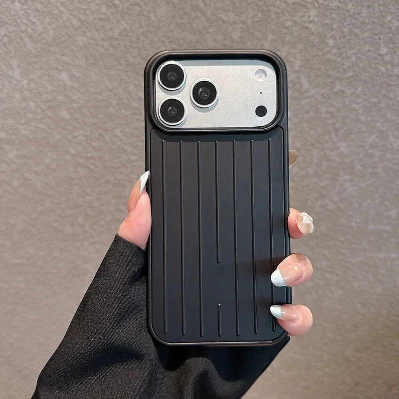 Luxury Texture Phone Case For IPhone 18 17 16 15 14 13 Pro Max Shockproof
