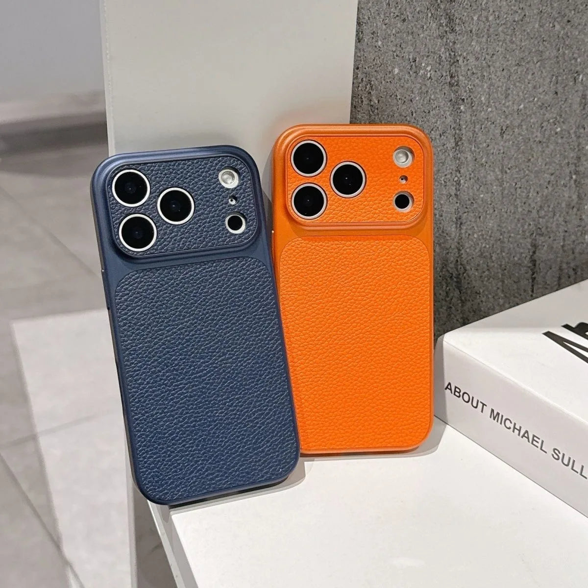 Leather Phone Case, Anti-Scratch & Shockproof Protective Cover for iPhone 17 Pro Max