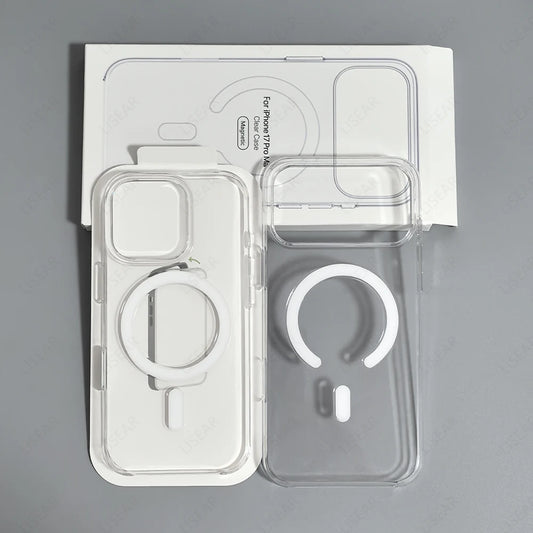 Original Clear Magnetic Phone Case For iPhone 18 17 Pro Max 16