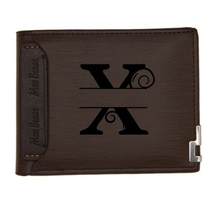 Personalized Wallet for Men Custom Wallets Leather Wallet Bifold Custom Gifts for Dad/Husband