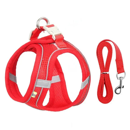 Cats Dog Accessories Small Dog Collar Safety Vest Pet Chest Rope Dogs Cover Breathable