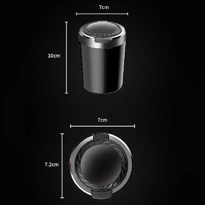 Car Ashtray With LED Light Universal Alloy Retardant Cigarette Holder Ash Tray