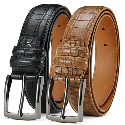Business Leather Waist Jeans Belts for Men