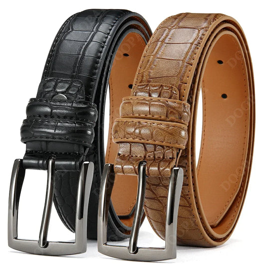 Business Leather Waist Jeans Belts for Men