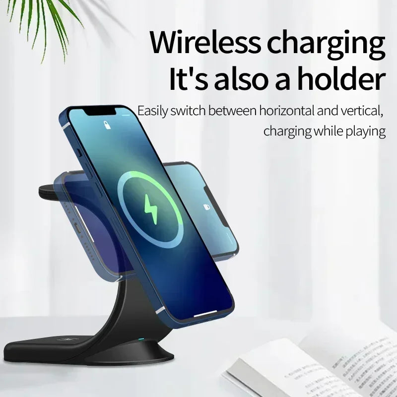Magnetic Wireless Charger 3 in 1 Fast Charging