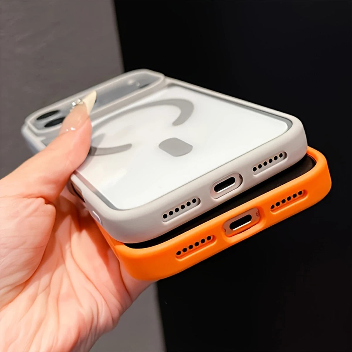 iPhone 17 Pro Max/17 Air/16/15/14/13/12/11/XS/X Series Clear Magnetic Phone Case