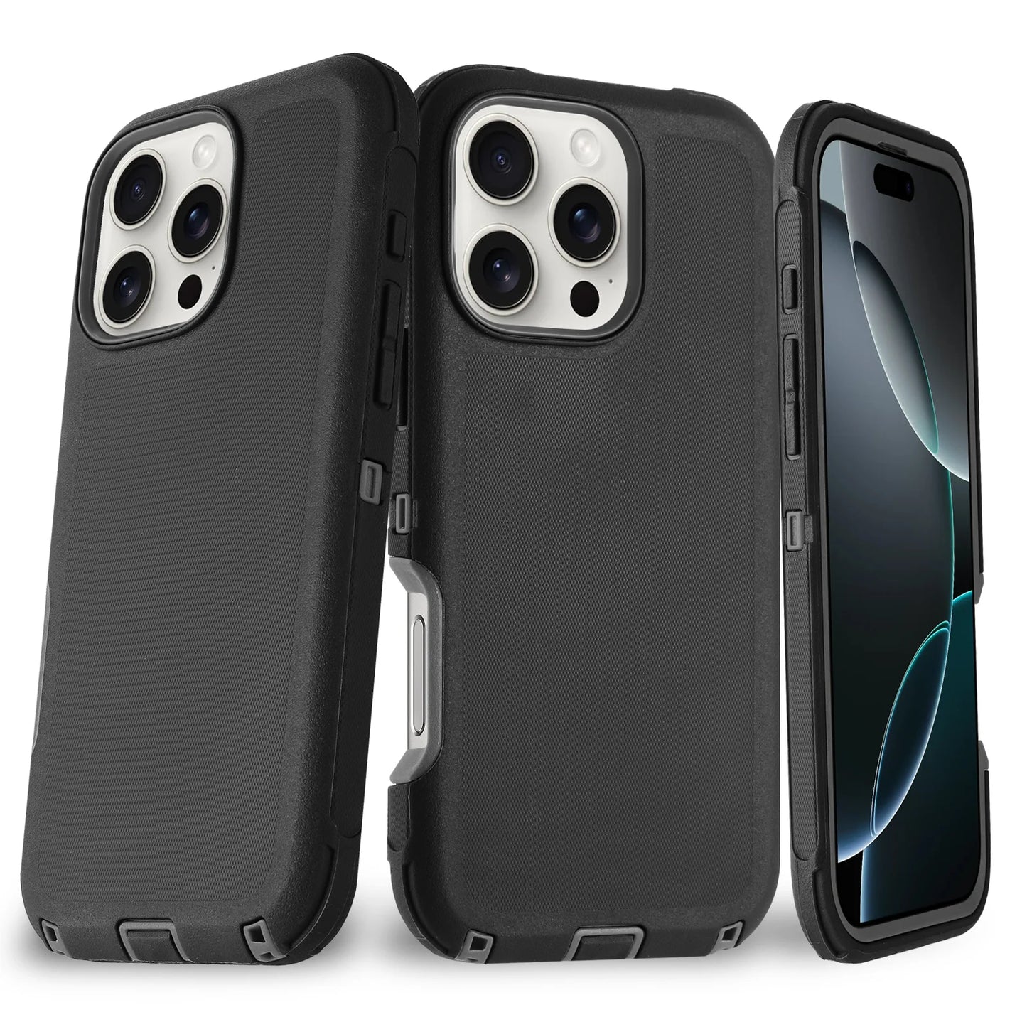 New Heavy Duty Defender Series Case for Iphone 17 16 16 Pro 16 Plus 16 Pro Max Hard