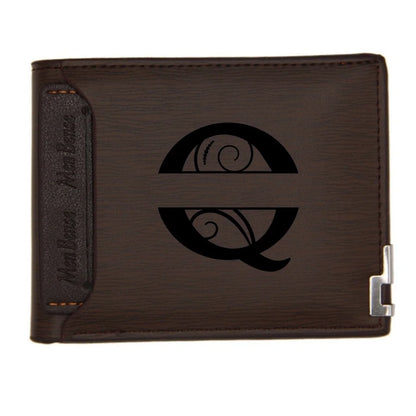 Personalized Wallet for Men Custom Wallets Leather Wallet Bifold Custom Gifts for Dad/Husband