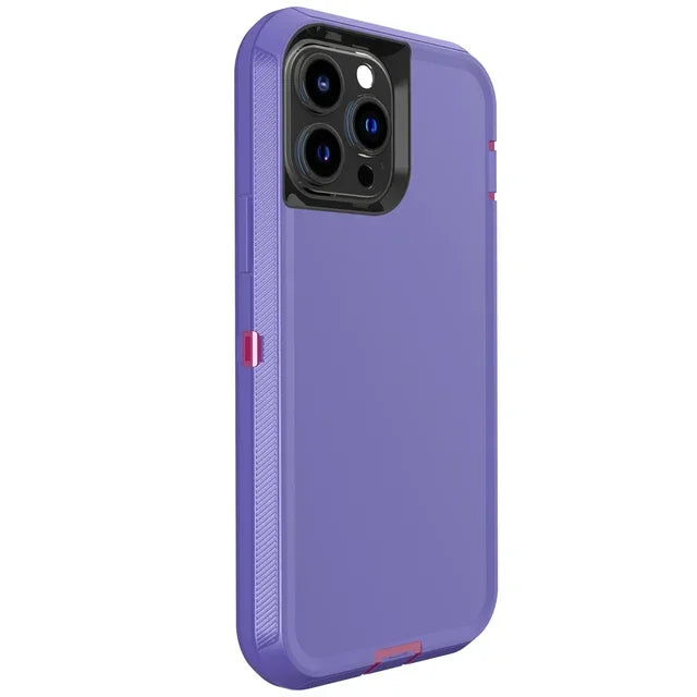 Luxury 3in1 Armor Ott CASE BOX for IPhone 17 16 15 14 13 12 11 Pro Max