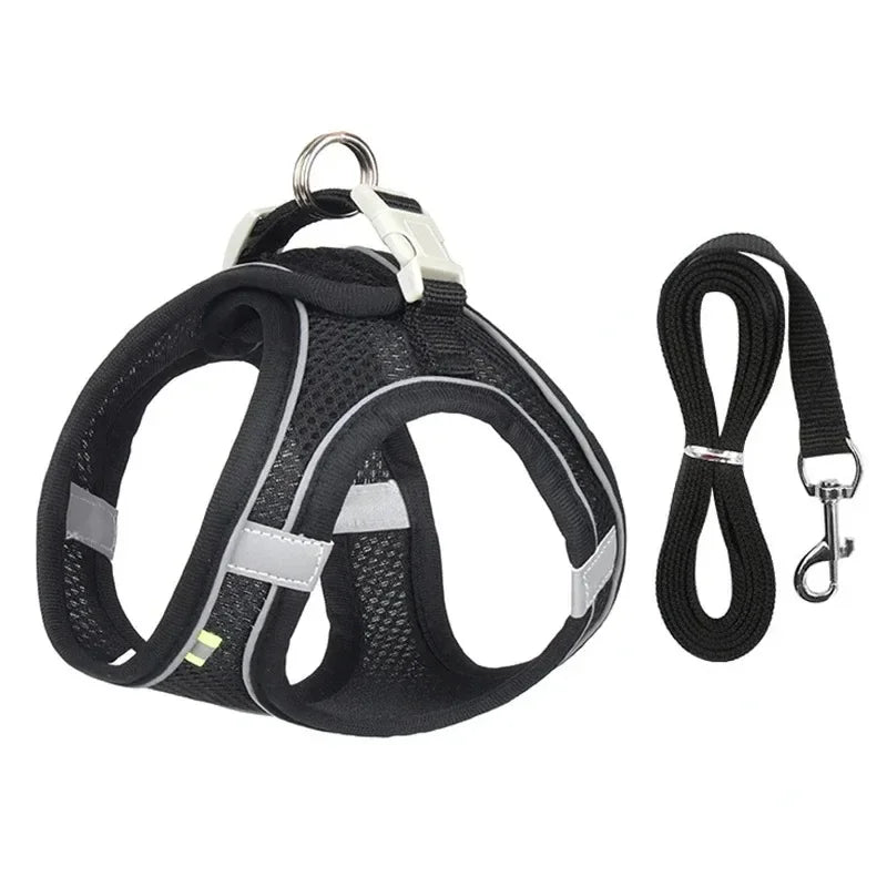 Cats Dog Accessories Small Dog Collar Safety Vest Pet Chest Rope Dogs Cover Breathable