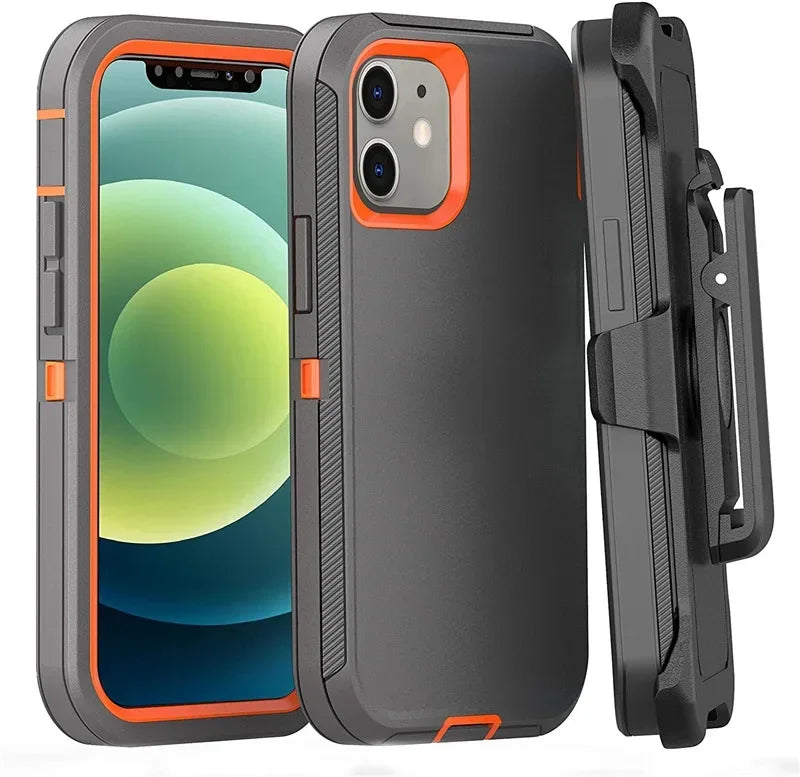 Armor Shockproof Phone Case For IPhone 17 16 15 14 13 12 11 Pro Max 14Plus XS XR Otter Case