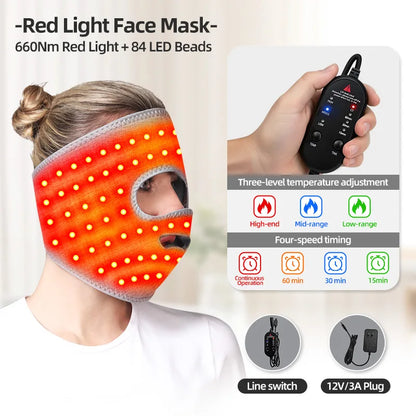 Electric Heated Massage Eye Mask - 3-Gear Vibration Timer Relieves Eye Fatigue from Overuse Reduces Dark Circles Aids Sleep