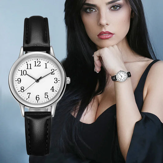 New Fashion Ladies Luxury Wrist Watch with Leather Bracelet